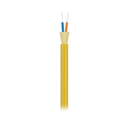 cable de fibra óptica de 2 hilos g657a1 monomodo os2 9125 interior tight buffer 900um no conductiva dieléctrica riser precio po