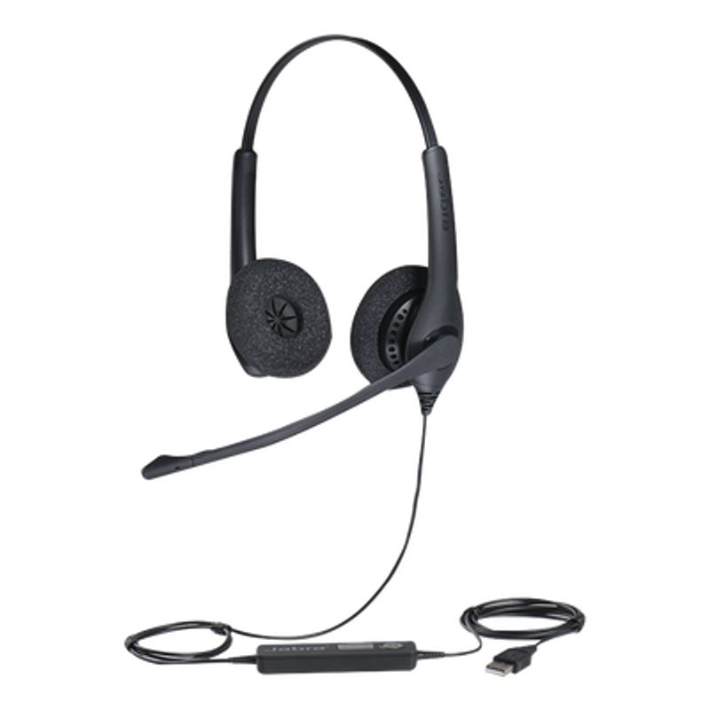 Jabra Biz 1500 Duo Auricular Profesional Con Cancelación De Ruido Ideal Para Contact Center Con Conexión Usb (15590159)