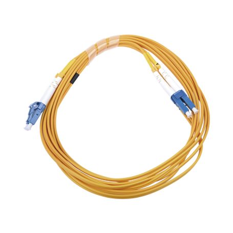 jumper de fibra óptica monomodo 9125 lcupclcupc pvc 20 mm dúplex amarillo 3 metros