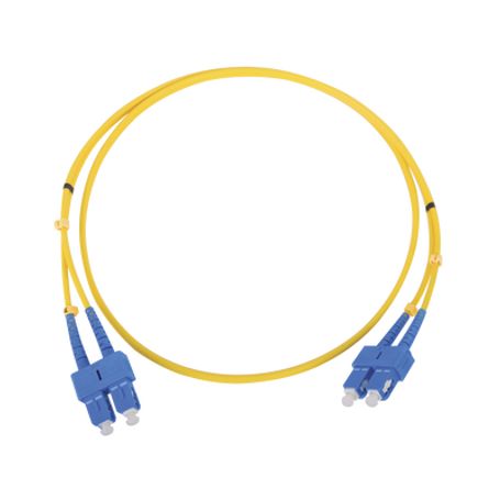 jumper de fibra óptica monomodo scsc duplex de 5 metros