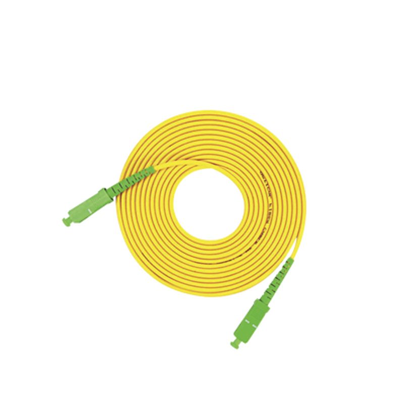 Jumper De Fibra Óptica Monomodo Sc/apcsc/apc Simplex Color Amarillo 3 Metros