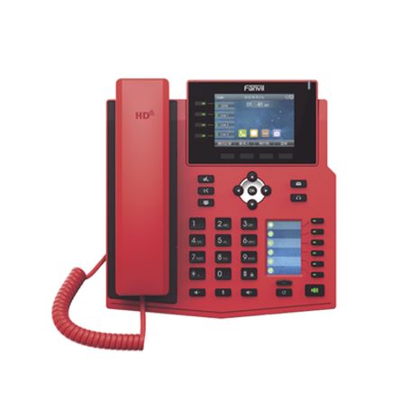 Teléfono Ip Empresarial Con Estándares Europeos 16 Lineas Sip Con Pantalla Lcd De 3.5 A Color 6 Teclas Dss/blf Puertos Gigabit I