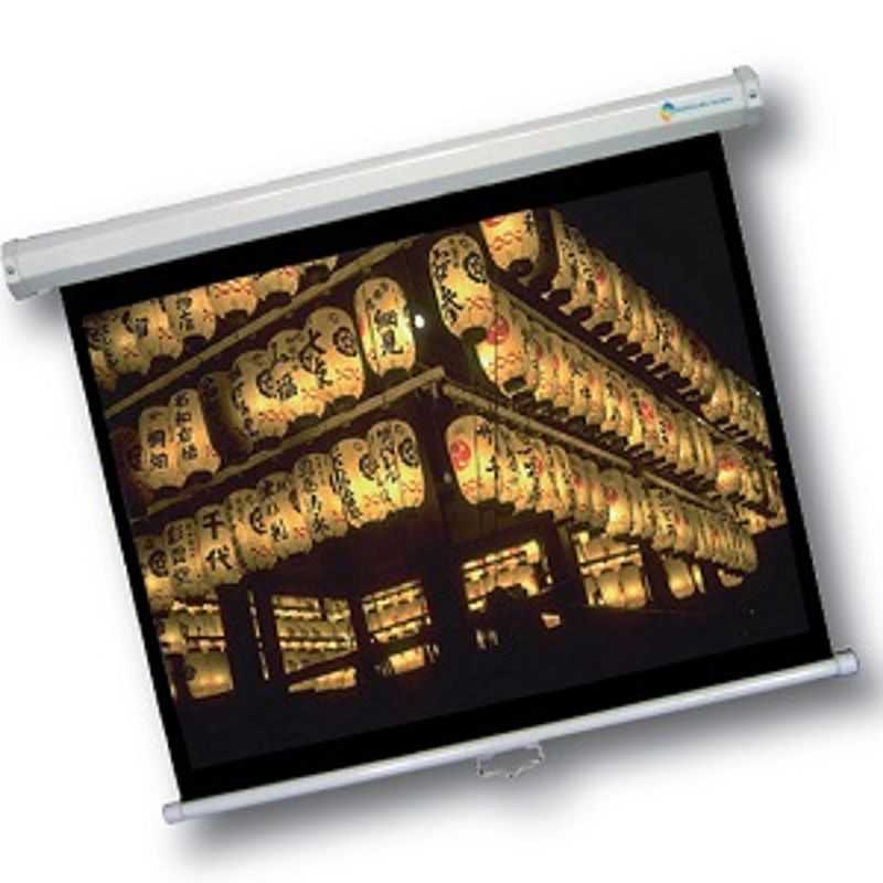 Pantalla de Proyección Multimedia Screens MSC305 170 pulgadas Manual Pared Color blanco TL1 