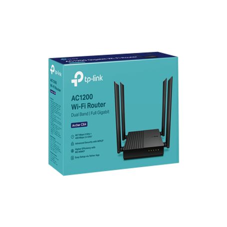Router Inalámbrico Ac 1200 Doble Banda Mumimo 1 Puerto Wan 10/100/1000 Mbps Y  4 Puertos Lan 10/100/1000 Mbps