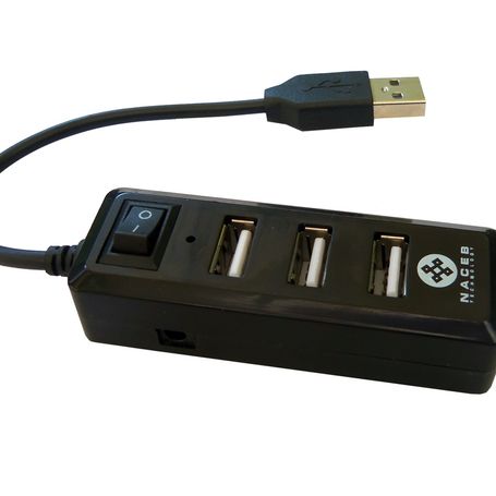 Hub USB Naceb Technology USB USB A Negro TL1 