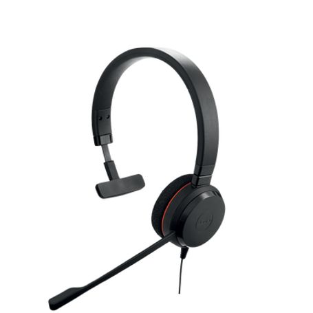 Jabra Evolve 20 Mono Con Conexión Usb Micrófono Con Cancelación De Ruido De Última Generación Configuración Plug And Play Certif