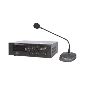 kit de amplificador de audio de 240w modelo sfb240  más micrófono de escritorio modelo sf621a