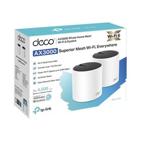 kit de sistema inalámbrico deco x55mesh para hogar doble banda wifi 6 ax doble puerto gigabit 2 antenas internas y compatible c