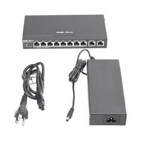 router administrable  6 puertos lan  y 2 puertos lanwan poe afat gigabit hasta 110w 1 puertos lanwan gigabit y 1 puerto wan gig