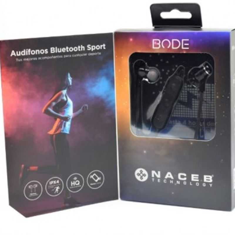 Audifonos Bluetooth Sport Naceb Technology NA0306 Negro TL1 