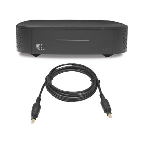 Amplificador Una Zona De 2 Canales 50 W Por Canal Con Cable Toslink Incluido Transmisión Por Chromecast Airplay Alexa Cast Spoti