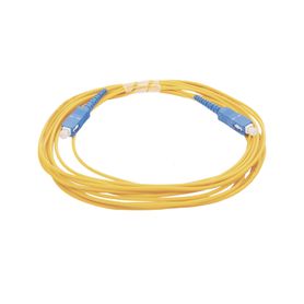 jumper de fibra óptica monomodo scupc  scupc simplex color amarillo 5 metros206997