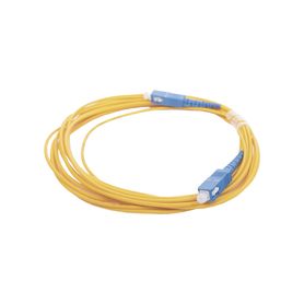 jumper de fibra óptica monomodo scupc  scupc simplex color amarillo 5 metros206997