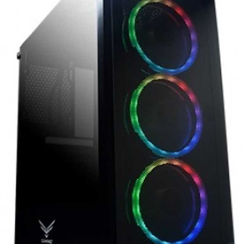 Gabinete Gaming Naceb Technology PLAYER Crystal Case NA0603 Full ATX Negro TL1 