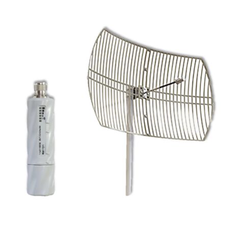 Kit De Radio Rbgroove52hpn Con Antena Txg5730 En Frecuencia De 5 Ghz Fácil Instalación Para Distancias De Hasta 15 Km  