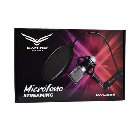 micrófono streaming ajustable shield naceb technology na0953