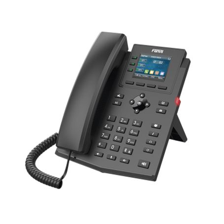 Teléfono Ip Empresarial Para 4 Lineas Sip Con Pantalla Lcd De 2.4 Pulgadas A Color Opus Y Conferencia De 3 Vias Poe.