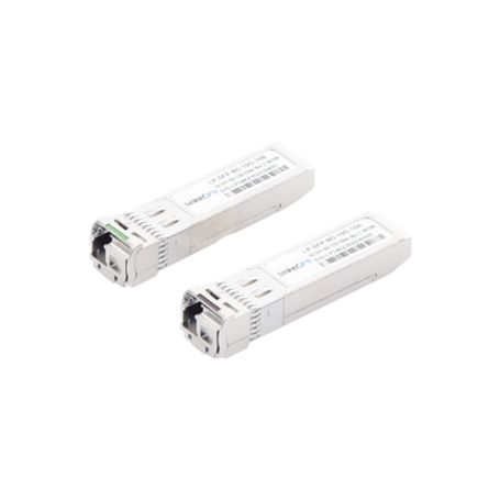 transceptores bidireccionales sfp minigbic  monomodo  10 gbps de velocidad  conector lc  hasta 10 km de distancia  2 piezas2151