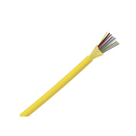 cable de fibra óptica de 12 hilos monomodo os2 9125 interior tight buffer 900um no conductiva dieléctrica lszh precio por metro