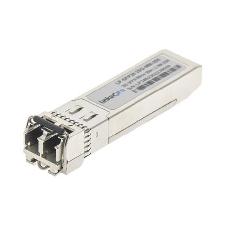 transceptor sfp28 minigbic  multimodo  25 gbps de velocidad  conectores lc dúplex  hasta 300 m de distancia