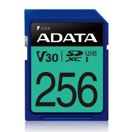Secure Digital ADATA V30 SDXC UHSI U3 256GB Class 10 TL1 