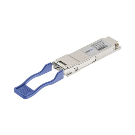 transceptor qsfp28 minigbic  monomodo  100 gbps de velocidad  conectores lc dúplex  hasta 10 km de distancia