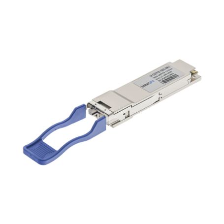 transceptor qsfp28 minigbic  monomodo  100 gbps de velocidad  conectores lc dúplex  hasta 3 km de distancia