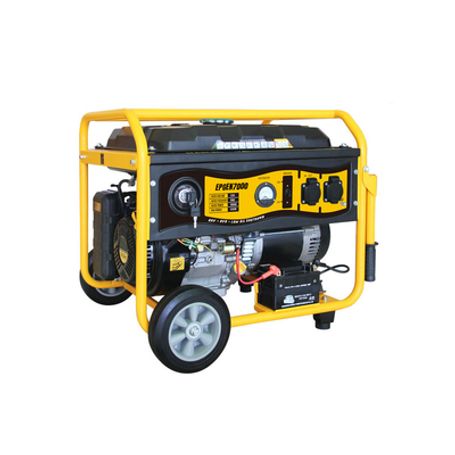 Generador A Gasolina 6.5kw Jaula Con Ruedas Para Fácil Traslado Y Encendido Electrónico