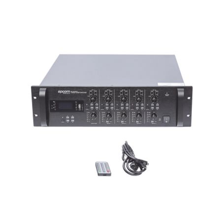 Mezclador Amplificador De Audio  4 Zonas De 240w Rms Hasta 960w  4 Canales  5 Entradas  Mp3 Tuner Usb/sd  1 Entrada De Micrófono