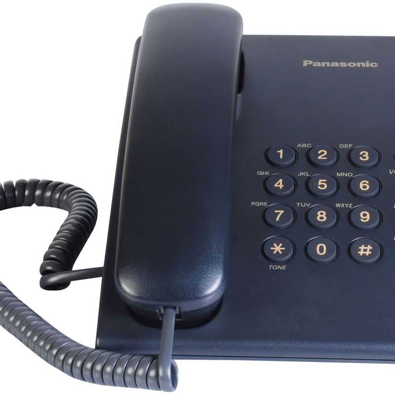 Teléfono analógico PANASONIC KXTS500MEB Analógica Escritorio/pared Negro TL1 