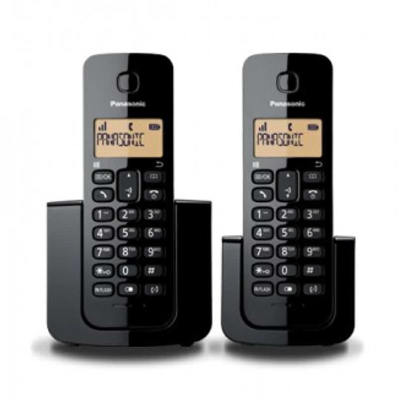 Teléfono Unilineal  PANASONIC KXTGB112MEB Negro LCD TL1 