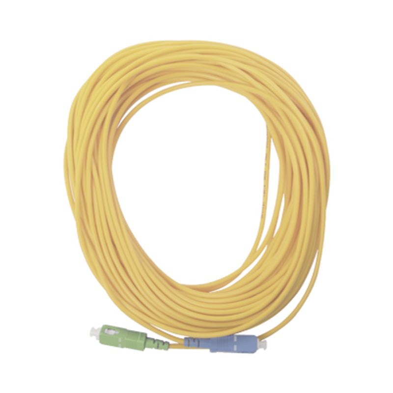 Jumper De Fibra Óptica Simplex Monomodo Con Conectores Sc/upcsc/apc De 20 Metros