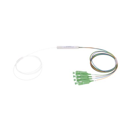 Splitter (divisor Óptico) Tipo Plc De 1x4 Conectores Sc/apc De Salida
