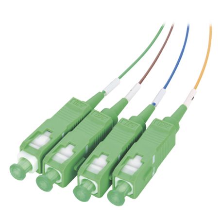Splitter (divisor Óptico) Tipo Plc De 1x4 Conectores Sc/apc De Salida
