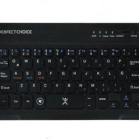 Teclado inalambrico con touch pad perfect choice negro pc-201021