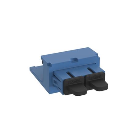 Módulo Acoplador Sc Duplex Para Fibra Óptica Monomodo Os1/os2 Tipo Minicom Color Azul