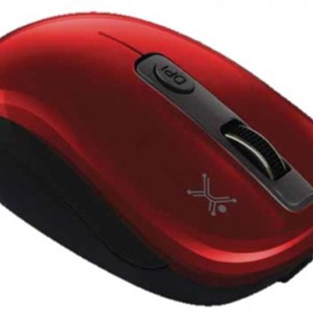 Mouse Optico  PERFECT CHOICE PC044802 Rojo Inalámbrico Óptico 800/1200/1600 DPI TL1 