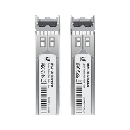 Ufiber Módulo Sfp Transceptor Minigibic Multimodo 1.25 Gbps Distancia 550m Conectores Lc Paquete De 2 Piezas