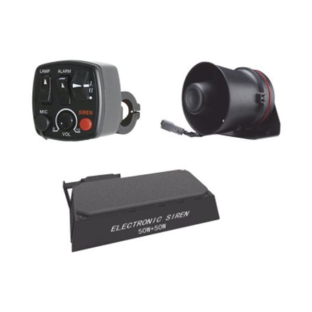 Kit Para Motocicleta Epcom Industrial Sirena/ Bocina 100 Watt Y Controlador