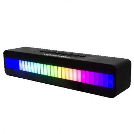 Bocina Portátil Inalámbrica  PERFECT CHOICE SHINE BEAT RGB Negro TL1 