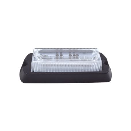 Luz Auxiliar Ultra Brillante De 8 Leds En Color Azul/claro Con Mica Transparente