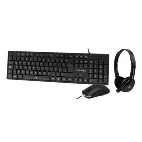kit tecladomousediadema para oficina  perfect choice pc201717