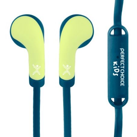 Audifonos alámbricos con micrófono BUBBLE GUM azul Perfect Choice PC116509 TL1 