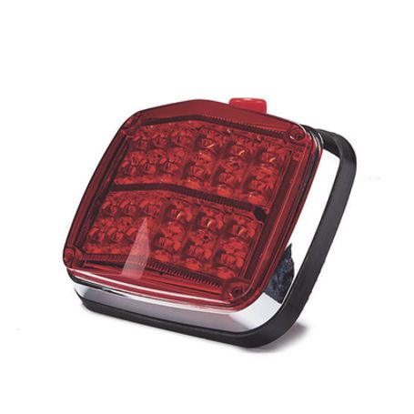 Luz De Advertencia De 8 X 6 Color Rojo Sae  Ip67 Ideal Para Ambulancias