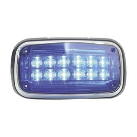 luz de advertencia 8 x 4 color azul ip67 sae ideal para ambulancias208049