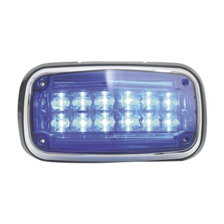 Luz De Advertencia 8 X 4 Color Azul Ip67 Sae Ideal Para Ambulancias