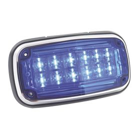 luz de advertencia 8 x 4 color azul ip67 sae ideal para ambulancias208049