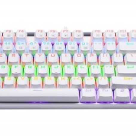 teclado mecánico redragon kumara white rainbow