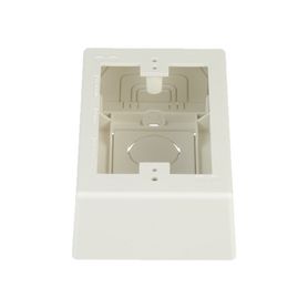 caja de pared superficial uso universal con placas de pared con cinta adhesiva color blanco mate143610