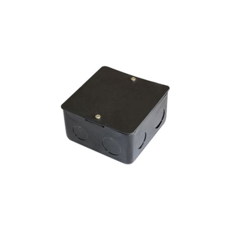 caja de registro de acero galvanizado 10x10 cm color negro 1100000000